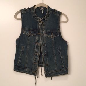 Free People Denim Vest